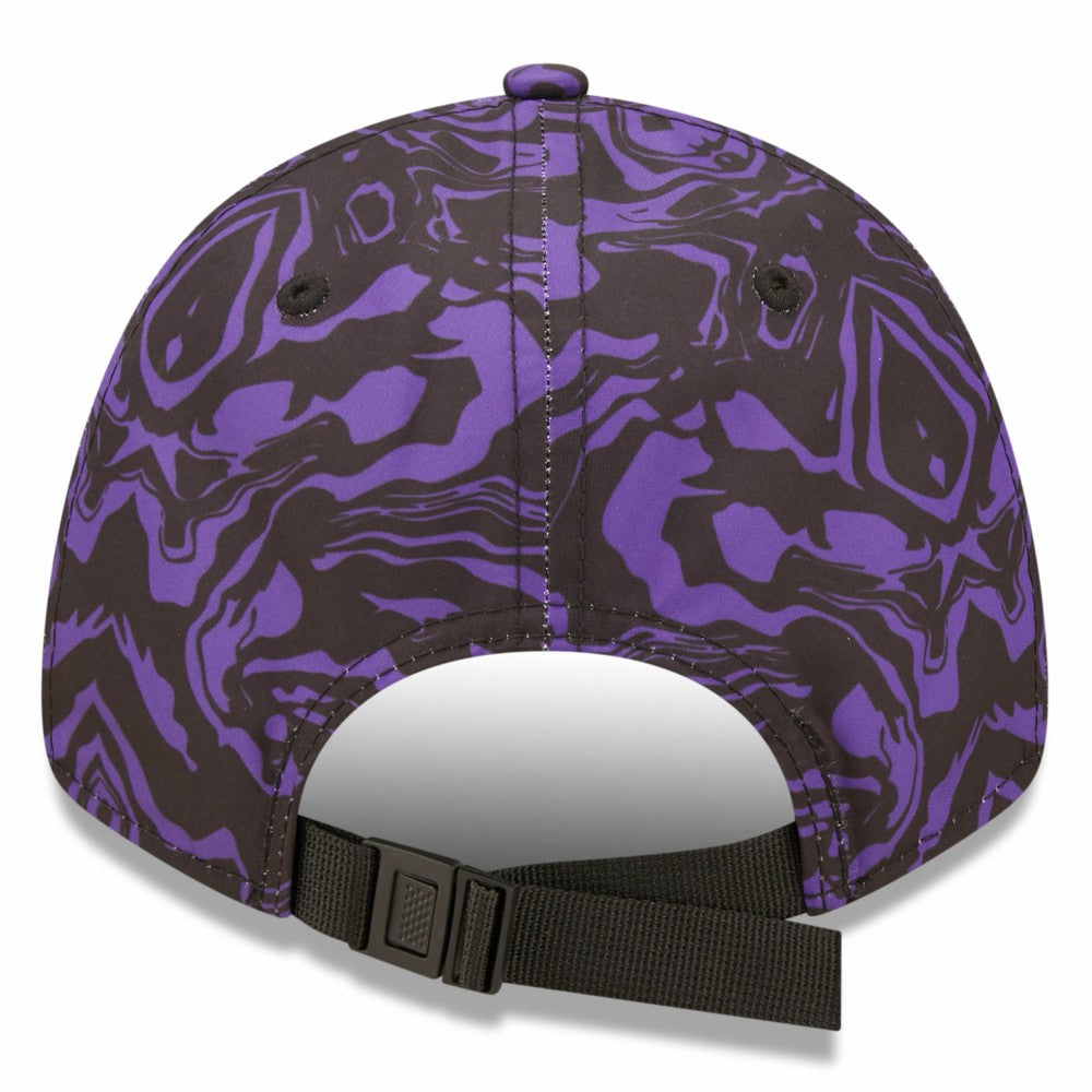 Tottenham Hotspur New Era Allover Print 9FORTY Adjustable Hat Black/Purple | New Era cheap