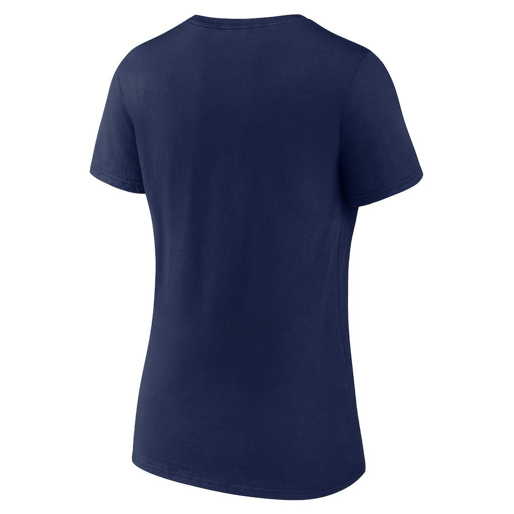 New England Patriots Women's Shine Time V-Neck T-Shirt Navy | Fanatics
