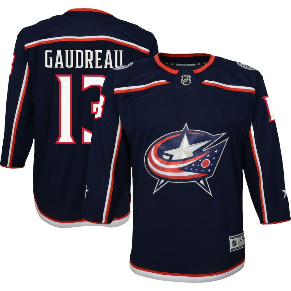 Johnny Gaudreau Columbus Blue Jackets Youth 2022/23 Premier Player Jersey - Navy - NHL