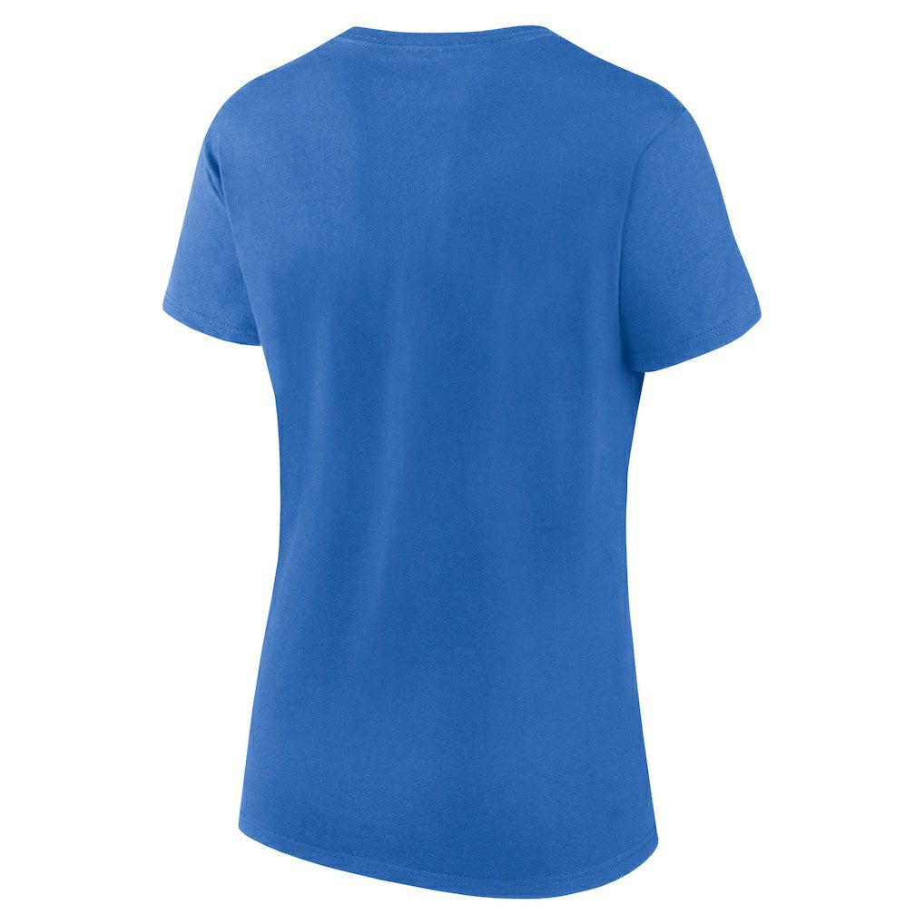 Los Angeles Chargers Women's Script T-Shirt & Shorts Lounge Set Powder Blue/Heather Charcoal | Fanatics