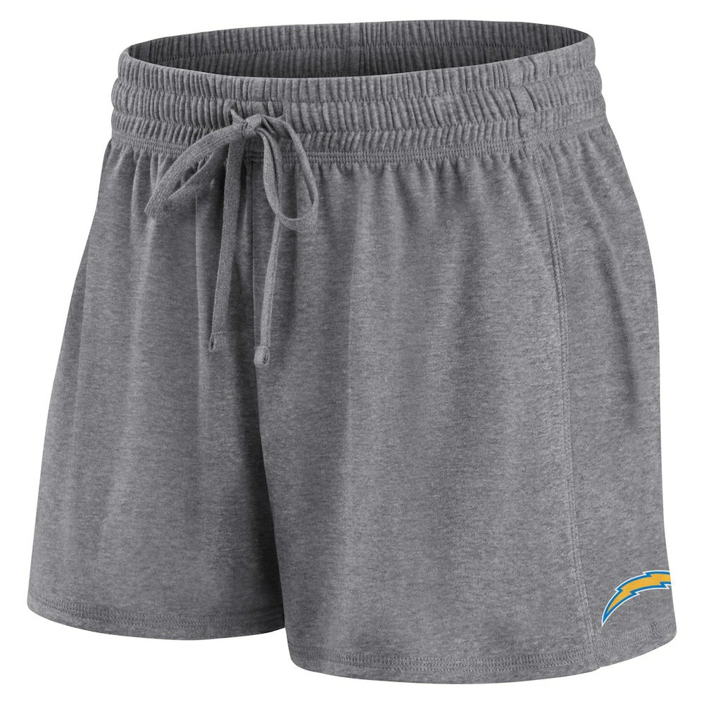 Los Angeles Chargers Women's Script T-Shirt & Shorts Lounge Set Powder Blue/Heather Charcoal | Fanatics