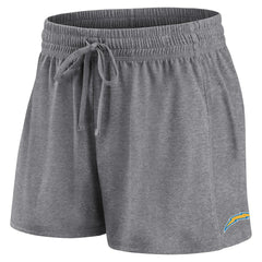 Los Angeles Chargers Women's Script T-Shirt & Shorts Lounge Set Powder Blue/Heather Charcoal | Fanatics