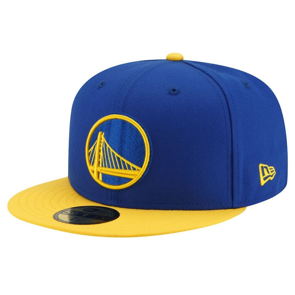 Golden State Warriors 2-Tone 59FIFTY Fitted Hat Royal/Gold - NBA