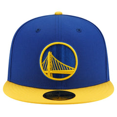 Golden State Warriors 2-Tone 59FIFTY Fitted Hat Royal/Gold - NBA
