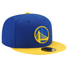 Golden State Warriors 2-Tone 59FIFTY Fitted Hat Royal/Gold - NBA
