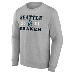 Seattle Kraken Fanatics Fierce Competitor Pullover Sweatshirt - Heather Charcoal - NHL