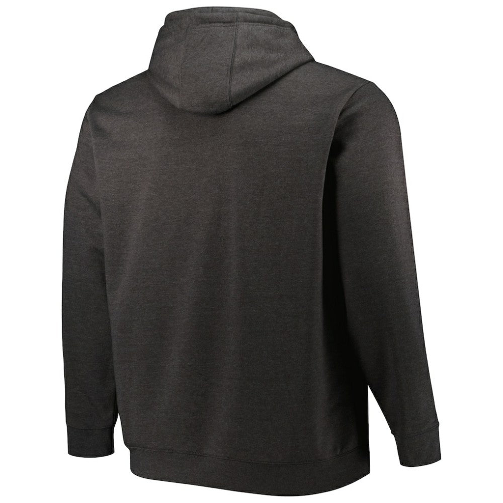 Tampa Bay Lightning Fanatics Big & Tall Dynasty Pullover Hoodie - Heather Charcoal - NHL