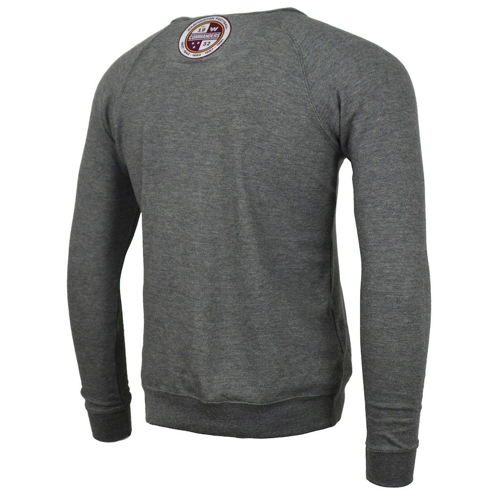 Washington Commanders DC PROPER Signature Raglan Vintage Pullover Sweatshirt Heather Gray | NFL