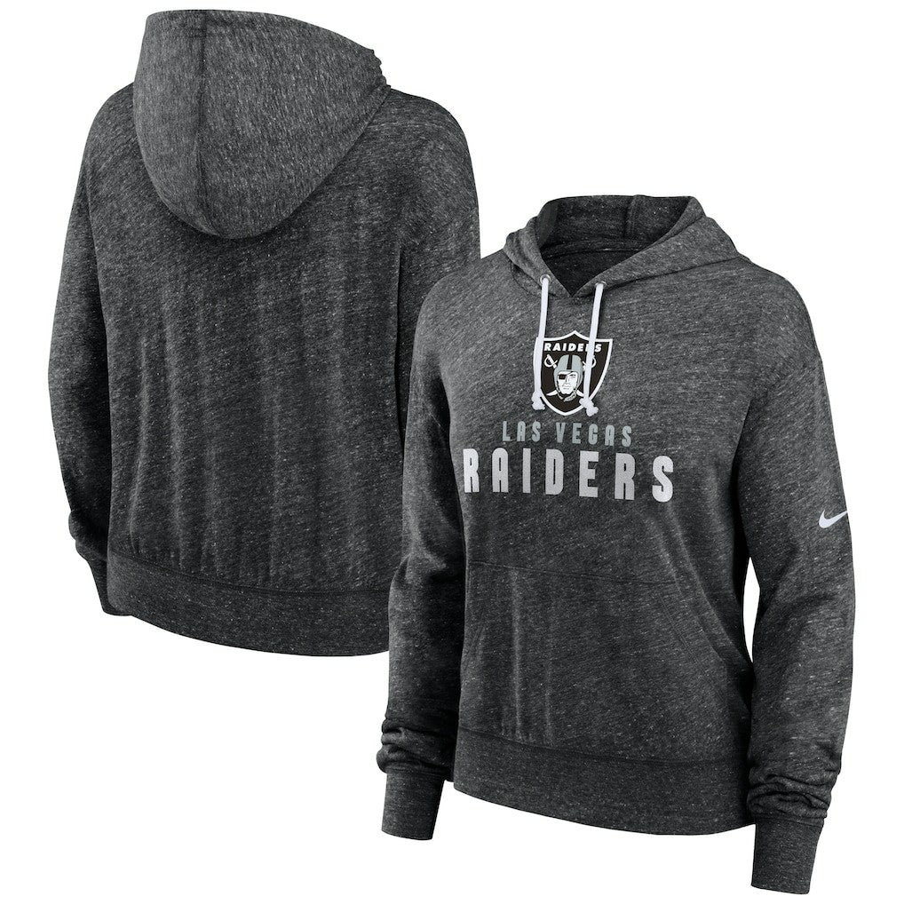 Las Vegas Raiders Women's Gym Vintage Lightweight Pullover Hoodie Black | Nike for Sale
