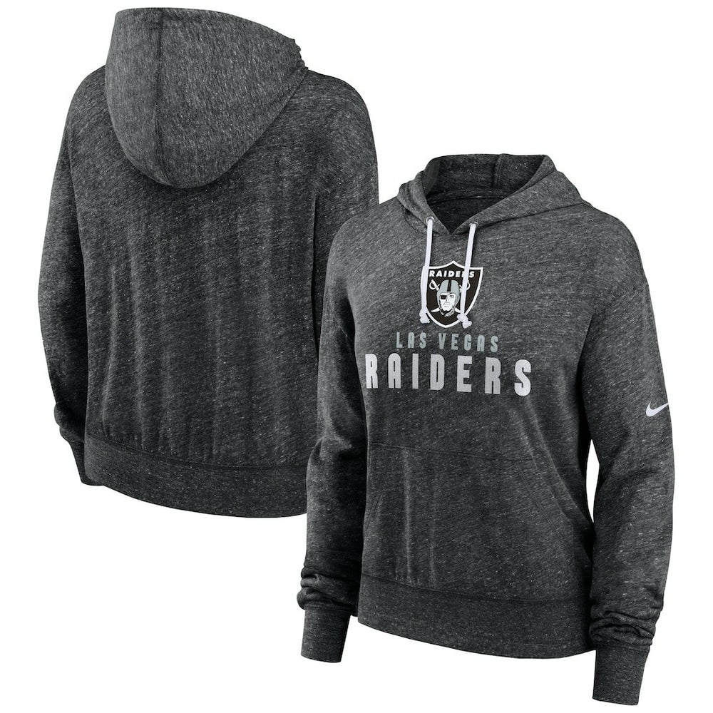 Las Vegas Raiders Women's Gym Vintage Lightweight Pullover Hoodie Black | Nike for Sale