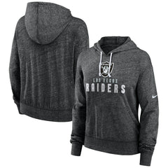Las Vegas Raiders Women's Gym Vintage Lightweight Pullover Hoodie Black | Nike for Sale