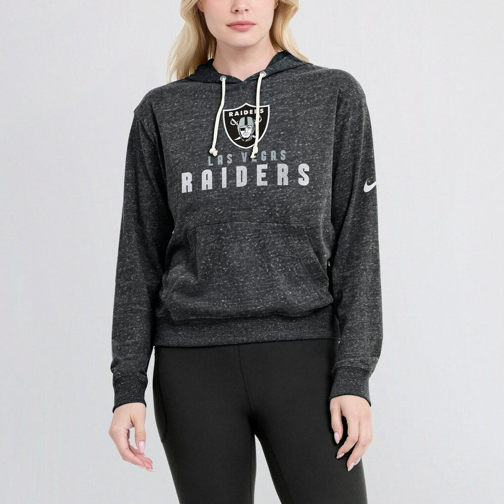 Las Vegas Raiders Women's Gym Vintage Lightweight Pullover Hoodie Black | Nike for Sale