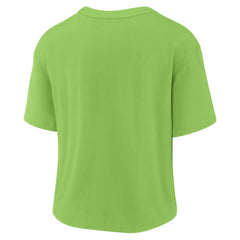 Seattle Seahawks Women's High Hip Fashion T-Shirt Neon Green/College Navy | Nike for Sale