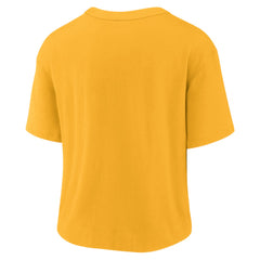 Green Bay Packers Women's High Hip Fashion T-Shirt Gold/Green | Nike for Sale
