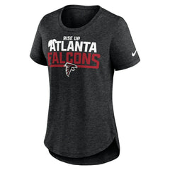 Atlanta Falcons Women's Local Fashion Tri-Blend T-Shirt Heather Black | Nike for Sale