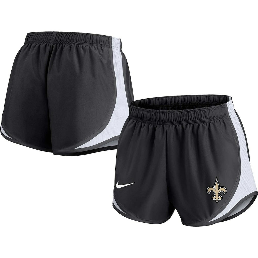 New Orleans Saints Women's Plus Size Tempo Shorts Black | Nike for Sale