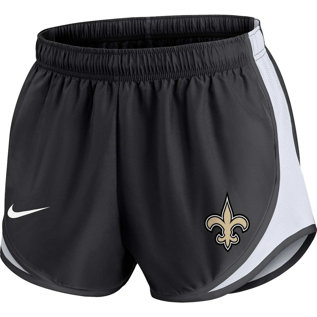 New Orleans Saints Women's Plus Size Tempo Shorts Black | Nike for Sale