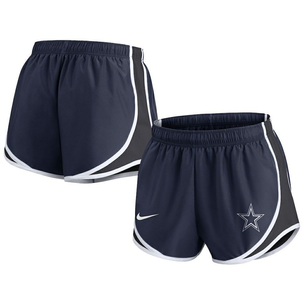 Dallas Cowboys Women's Plus Size Tempo Shorts Navy | Nike for Sale