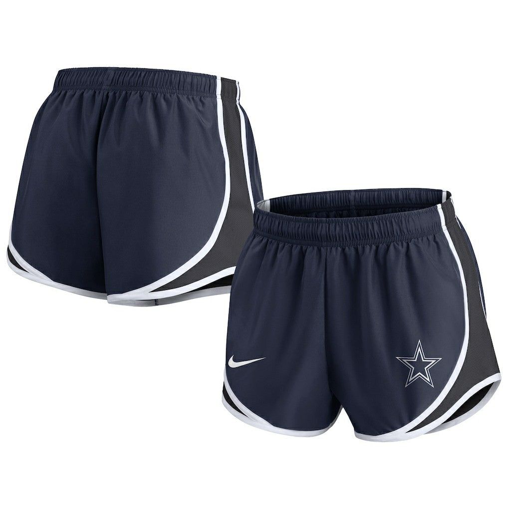 Dallas Cowboys Women's Plus Size Tempo Shorts Navy | Nike for Sale