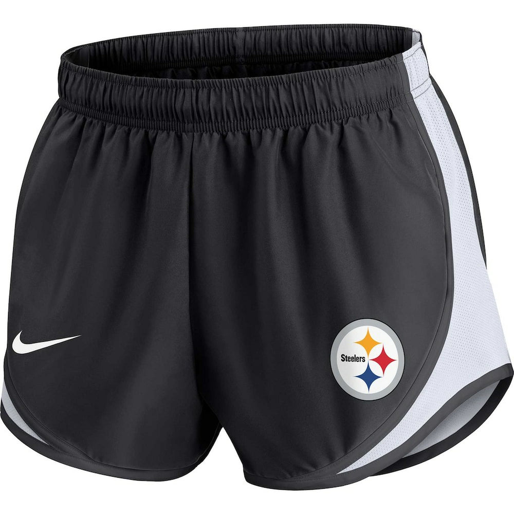 Pittsburgh Steelers Women's Performance Tempo Shorts Black | Nike for Sale