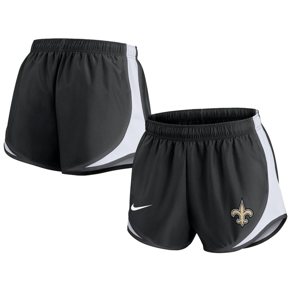 New Orleans Saints Women's Performance Tempo Shorts Black | Nike for Sale
