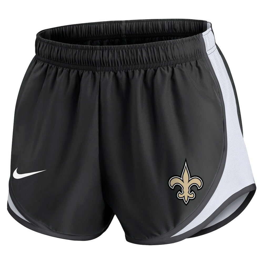 New Orleans Saints Women's Performance Tempo Shorts Black | Nike for Sale