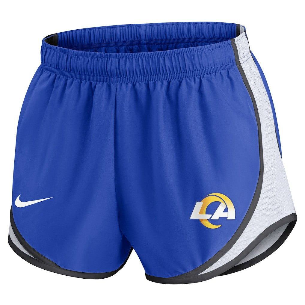 Los Angeles Rams Women's Performance Tempo Shorts Royal | Nike for Sale