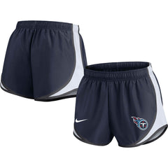 Tennessee Titans Women's Performance Tempo Shorts Navy | Nike for Sale