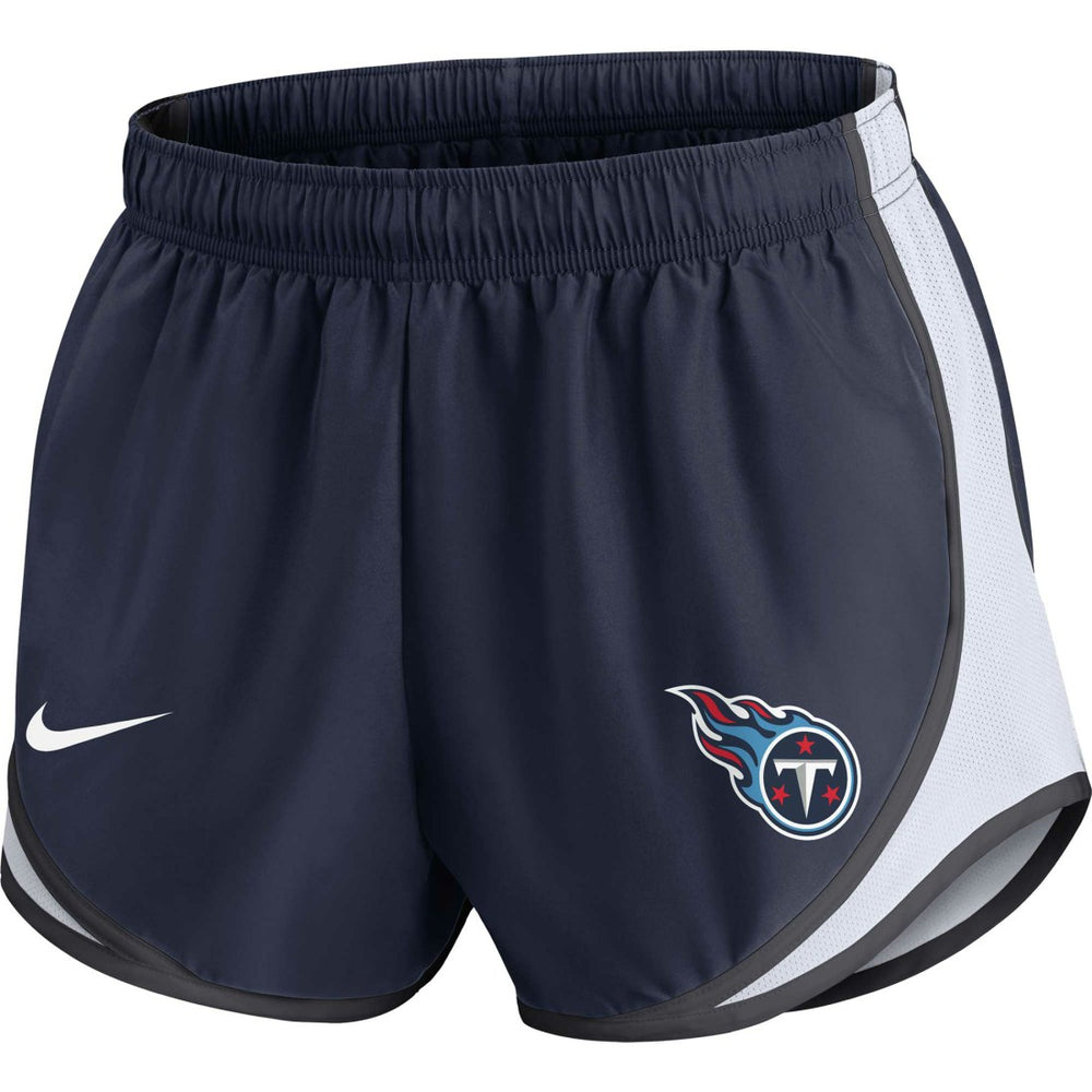 Tennessee Titans Women's Performance Tempo Shorts Navy | Nike for Sale