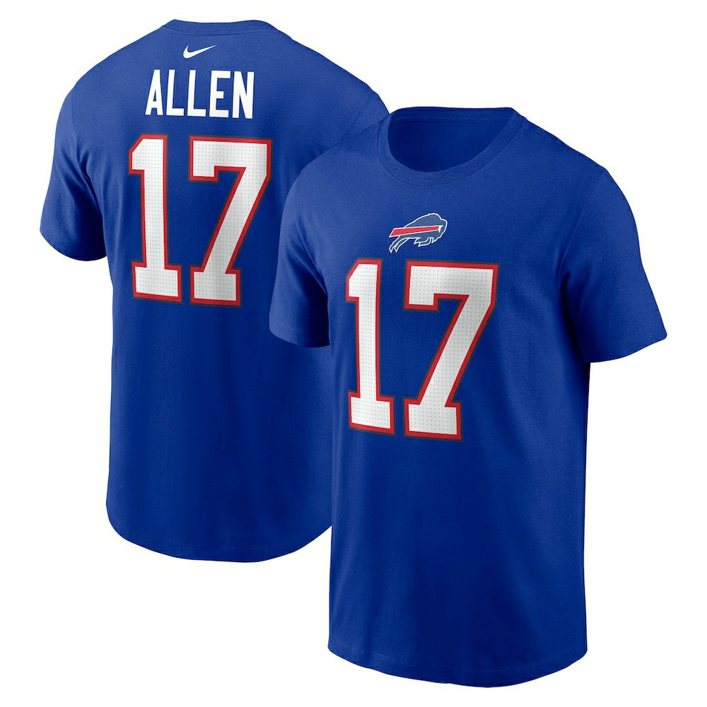 Josh Allen Buffalo Bills Player Name & Number T-Shirt Royal | Nike for Sale