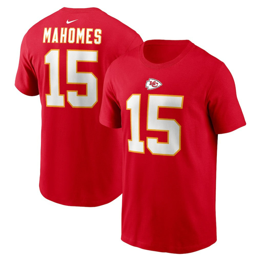Patrick Mahomes Kansas City Chiefs Player Name & Number T-Shirt Red | Nike for Sale