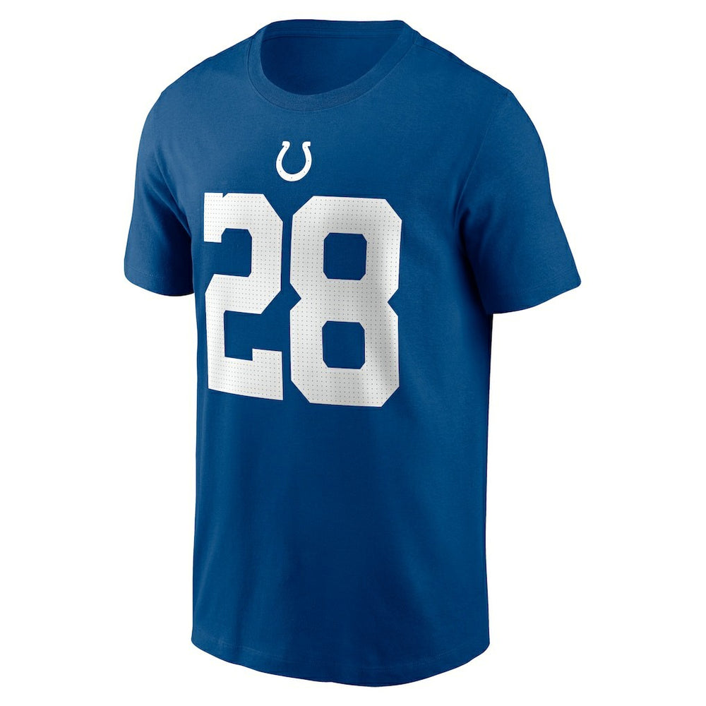 Jonathan Taylor Indianapolis Colts Player Name & Number T-Shirt Royal | Nike for Sale