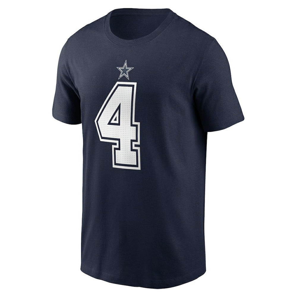 Dak Prescott Dallas Cowboys Player Name & Number T-Shirt Navy | Nike for Sale