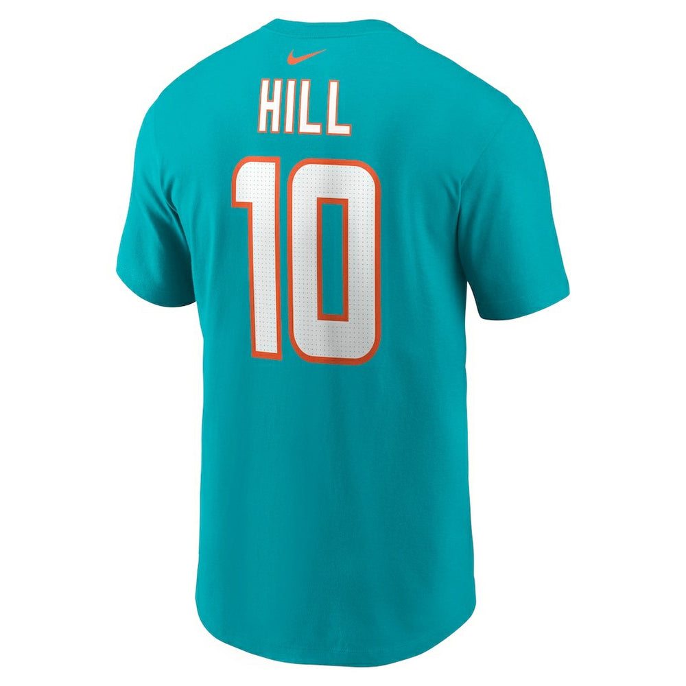 Tyreek Hill Miami Dolphins Player Name & Number T-Shirt Aqua | Nike for Sale