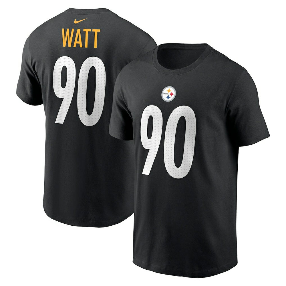 T.J. Watt Pittsburgh Steelers Player Name & Number T-Shirt Black | Nike for Sale
