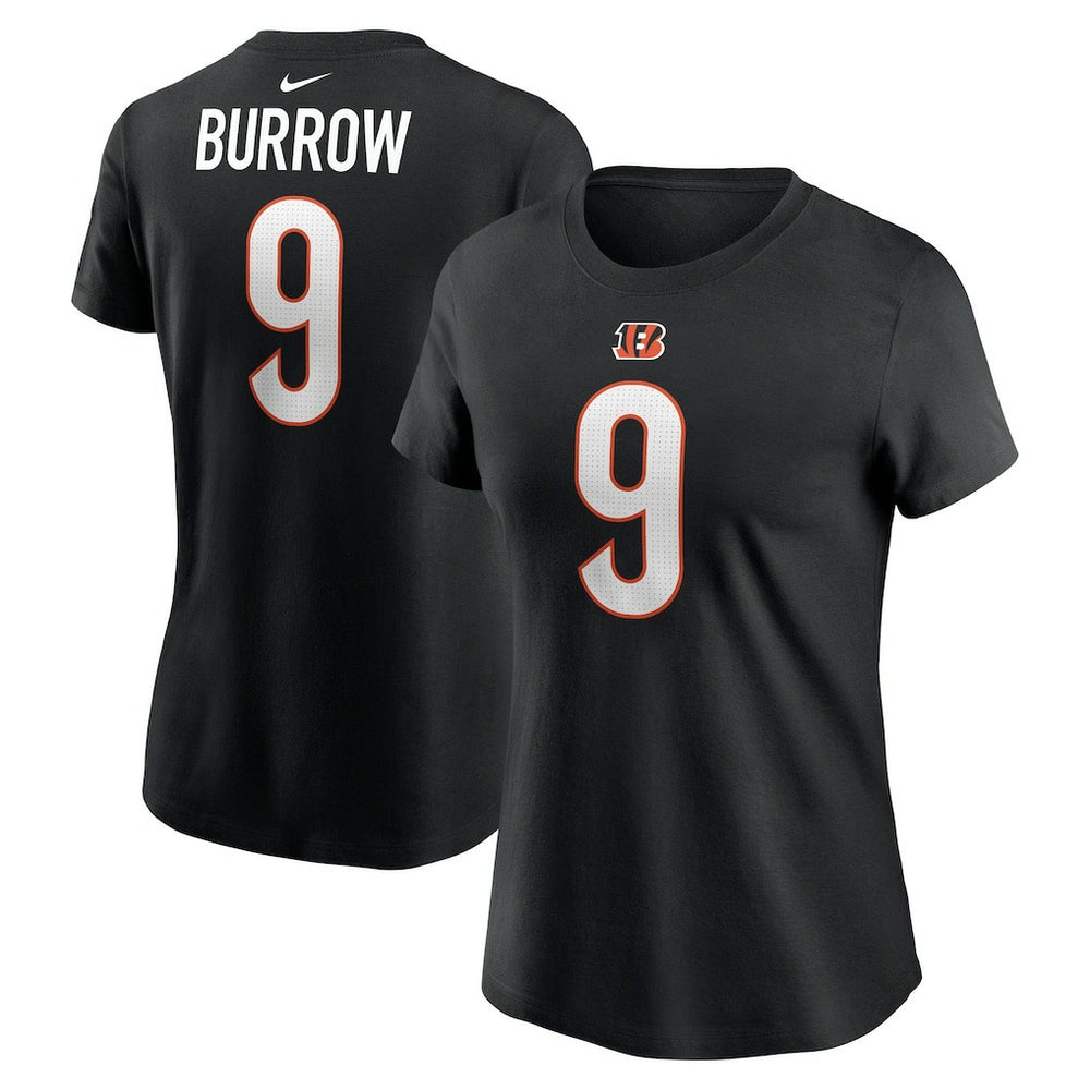 Joe Burrow Cincinnati Bengals Women's Player Name & Number T-Shirt Black | Nike for Sale