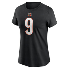 Joe Burrow Cincinnati Bengals Women's Player Name & Number T-Shirt Black | Nike for Sale