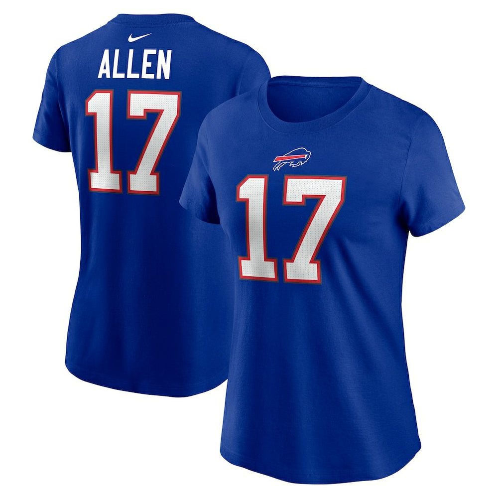 Josh Allen Buffalo Bills Women's Player Name & Number T-Shirt Royal | Nike for Sale