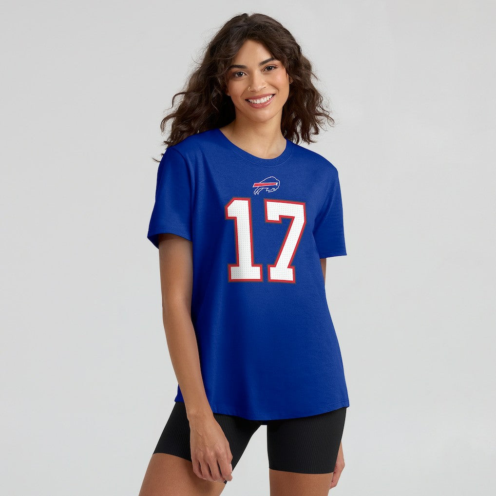 Josh Allen Buffalo Bills Women's Player Name & Number T-Shirt Royal | Nike for Sale