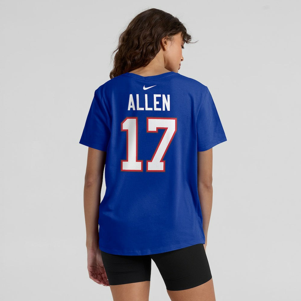Josh Allen Buffalo Bills Women's Player Name & Number T-Shirt Royal | Nike for Sale
