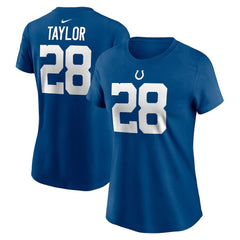Jonathan Taylor Indianapolis Colts Women's Player Name & Number T-Shirt Royal | Nike for Sale