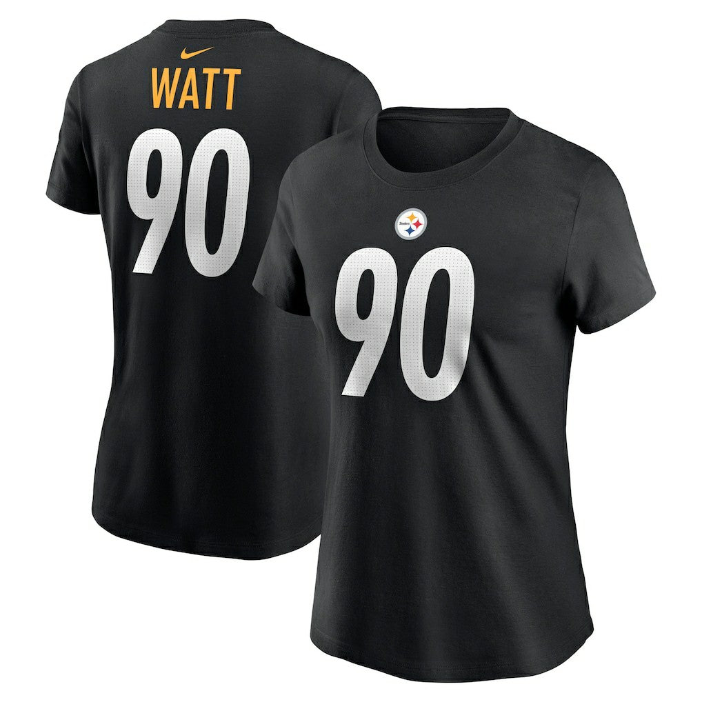 T.J. Watt Pittsburgh Steelers Women's Player Name & Number T-Shirt Black | Nike for Sale