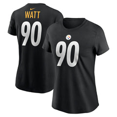 T.J. Watt Pittsburgh Steelers Women's Player Name & Number T-Shirt Black | Nike for Sale