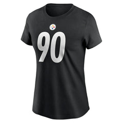 T.J. Watt Pittsburgh Steelers Women's Player Name & Number T-Shirt Black | Nike for Sale