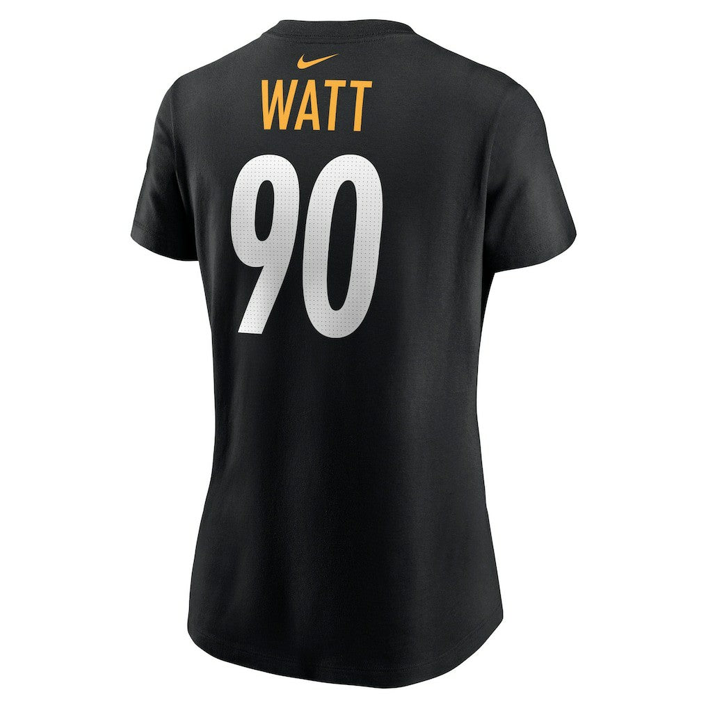 T.J. Watt Pittsburgh Steelers Women's Player Name & Number T-Shirt Black | Nike for Sale