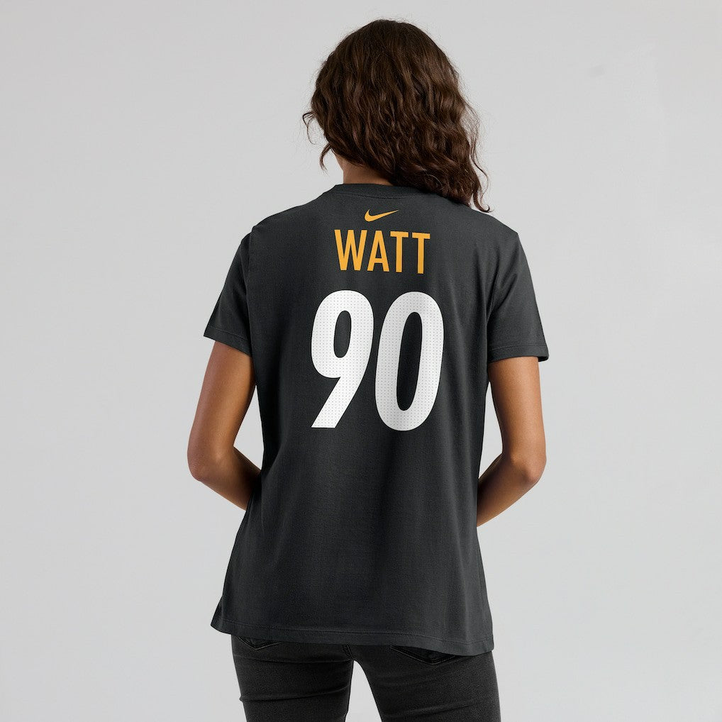 T.J. Watt Pittsburgh Steelers Women's Player Name & Number T-Shirt Black | Nike for Sale