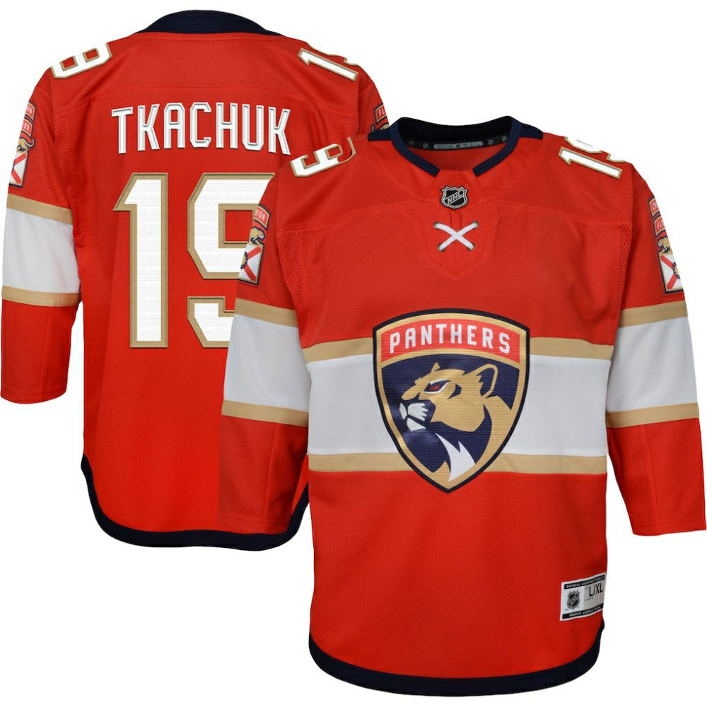 Matthew Tkachuk Florida Panthers Youth Home Premier Player Jersey - Red - NHL