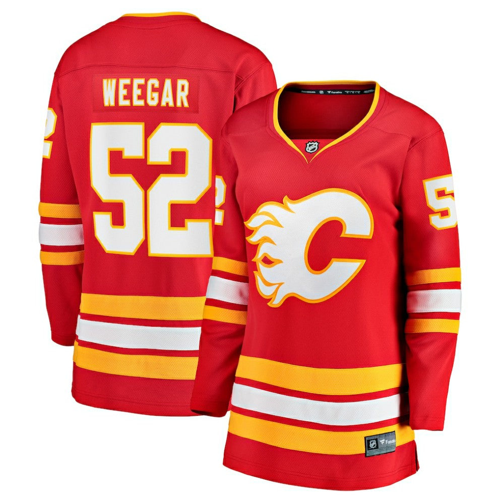MacKenzie Weegar Calgary Flames Fanatics Women's Home Breakaway Player Jersey - Red - NHL