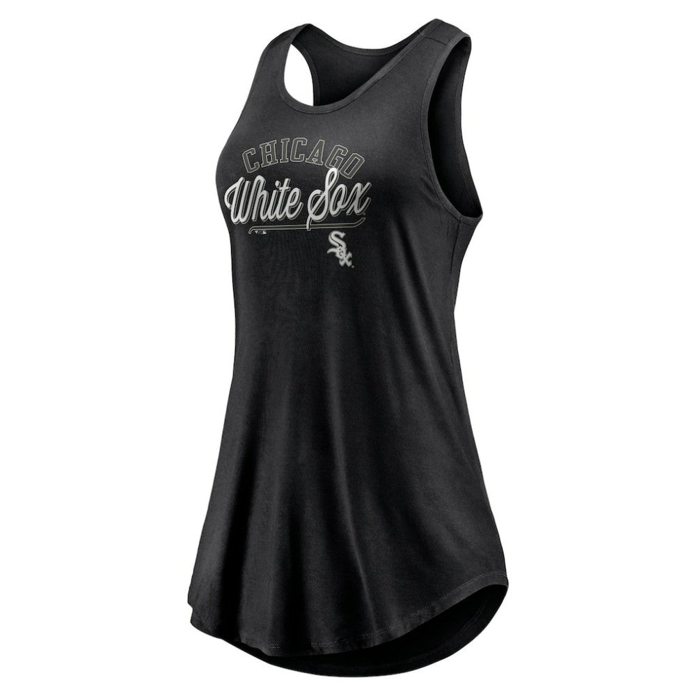 Chicago White Sox Fanatics Women's Simplicity Swing Racerback Scoop Neck Tank Top - MLB