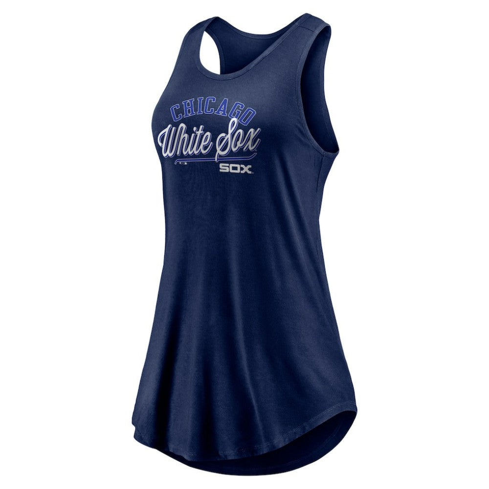 Chicago White Sox Fanatics Women's Simplicity Swing Racerback Scoop Neck Tank Top - MLB